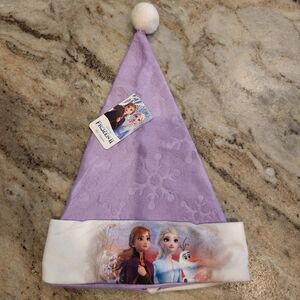 Frozen Purple Santa Hat with Characters